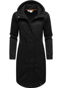 Ragwear Damen Kurzmantel "Letti Long Bonded", schwarz, sportlich, Gr. XXXL, Rippware, Material: 100% Polyester, Mäntel, Übergangsmantel aus