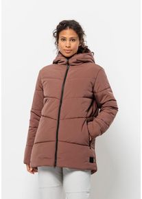 Jack Wolfskin Damen Funktionsjacke "KAROLINGER LONG JKT W", braun, Gr. XXL, OBERSTOFF 100% POLYAMID FUTTER 100% POLYESTER FÜLLUNG 100% POLYESTER,