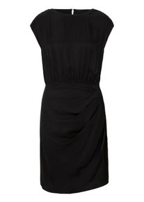 BOSS Orange Damen Blusenkleid "C_Dettompys", schwarz, casual, Gr. 50, unifarben, Web, Obermaterial: 100% Viskose, Kleider, Viskose Jaquard,