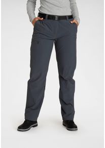 Maier Sports Damen Trekkinghose "LULAKA", grau, sportlich, Gr. 46, unifarben, Web, Obermaterial: 90% Polyamid, 10% Elasthan, Hosen, 4-Wege-Stretch,