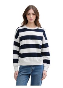 Damen Sweatshirt, blau, modisch, Gr. XS, Tom Tailor Denim, gestreift, Sweatware, Obermaterial: 100% Baumwolle, Sweatshirts, aus weicher Baumwolle