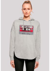 F4NT4STIC Damen Kapuzenpullover "Stranger Things Cassette For Will Netflix", grau, casual, Gr. XL, Obermaterial: 100% Baumwolle, Pullover, Premium
