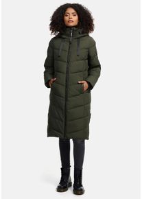 Navahoo Damen Winterjacke "Schmatzibär", grün, Gr. M, Obermaterial: 100% Polyester; Innenmaterial: 100% Polyester; Futter: 100% Polyester, Jacken,