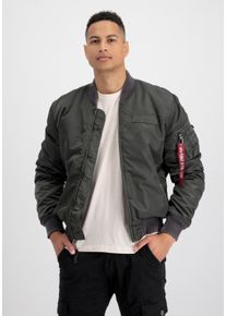 Herren Bomberjacke "Alpha Industries Men - Bomber Jackets MA-1 VF Authentic Overdyed", grau, Gr. M, Alpha Industries, Obermaterial/Futter: 100%
