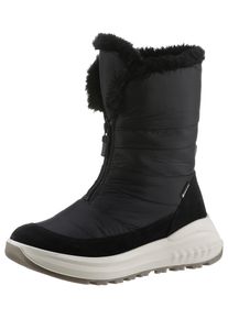 Ara Damen Winterboots "MASSA", Gr. 4, schwarz, Textil, Veloursleder, sportlich, Schuhe, Plateau, Kurzstiefel mit GORE TEX-Membran, H-Weite = sehr weit