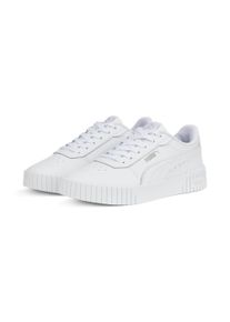 Puma Sneaker "Carina 2.0 Sneakers Damen", Gr. 38, grau, Obermaterial: Textil, Synthetik, Kuhleder; Futter: Textil; Innensohle: Textil; Laufsohle: