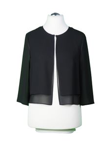 Damen Kurzblazer "HERMANN LANGE Collection Kurzblazer Celine", schwarz, Gr. 52, HERMANN LANGE Collection, 100% Polyester, Blazer