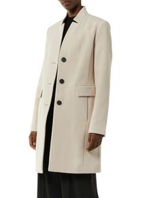 comma, COMMA Damen Langmantel, beige, casual, Gr. 38, unifarben, Obermaterial: 60% Polyester, 32% Viskose, 8% Elasthan. Futter: 55% Polyester, 45% Viskose,