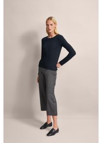 Bugatti Damen Langarmshirt, schwarz, casual, Gr. L, unifarben, 95% Modal, 5% Lyocell, Shirts, aus softem Modal