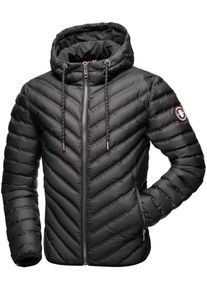 Navahoo Herren Steppjacke "Fey-Tun", schwarz, sportlich, Gr. XXL, Obermaterial: 100% Polyester, Futter: 100% Polyester, Wattierung: 100% Polyester,