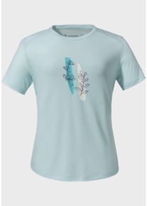 Schöffel SCHÖFFEL Damen Funktionsshirt "T Shirt Haberspitz L", blau, sportlich, Gr. 42, Oberstoff: 77% Polyester 18% Lyocell 5% Elasthan, Shirts