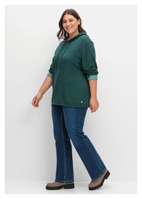 sheego Damen Stretch-Jeans "Große Größen", blau, casual, Gr. 56, unifarben, Obermaterial: 99% Baumwolle, 1% Elasthan, Jeans, mit hohem Bund, im