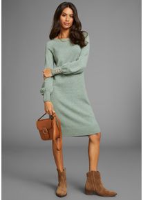 Laura Scott Damen Strickkleid, grün, feminin, Gr. 32, unifarben, clean, Strick, Obermaterial: 50% Viskose, 26% Polyamid, 24% Polyester, Kleider,
