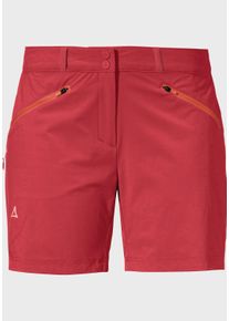 Schöffel SCHÖFFEL Damen Bermudas "Shorts Hestad L", rot, sportlich, Gr. 46, Oberstoff : 85% Nylon 15% Elasthan, Hosen