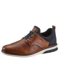 Rieker Herren Slip-On Sneaker, Gr. 41, blau, Leder, Textil, sportlich, Schuhe, Business Schuh, Slipper, Festtagsschuh mit elastischen Schnürsenkeln