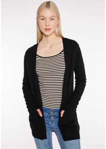 Haily's HAILY’S Damen Strickjacke "LS V CD St44acy", schwarz, feminin, Gr. L, unifarben, Strick, Obermaterial: 50% Viskose, 27% Nylon, 23% Polyester,