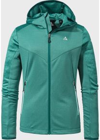 Schöffel SCHÖFFEL Damen Fleecejacke "Fleece Hoody Svardalen L", grün, sportlich, Gr. 40, Oberstoff Rumpf unten: 100% Polyester Oberstoff Rumpf oben: 100%