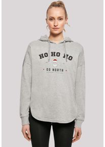 F4NT4STIC Damen Sweatshirt "Ho Ho Ho Santa Claus Weihnachten", grau, casual, Gr. XS, Obermaterial: 100% Baumwolle, Sweatshirts, Weihnachten,
