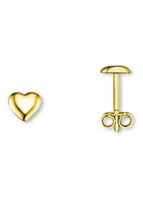 ONE ELEMENT Damen Paar Ohrhänger "Herz Ohrringe Ohrstecker aus 333 Gelbgold", Damen, Gelbgold 333, gold, Gelbgold 333, Ohrringe, Damen Gold Schmuck