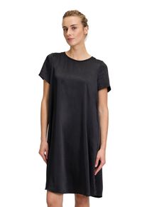 Vera Mont Damen Sommerkleid "Vera Mont Basic-Kleid mit Rippbündchen", schwarz, modisch, Gr. 38, Satin, Obermaterial: 100% Polyester., Kleider,