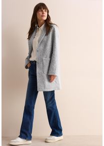 Cecil Damen Langmantel, grau, casual, Gr. XXL, meliert, Obermaterial: 100% Polyester, Mäntel, in Wolloptik
