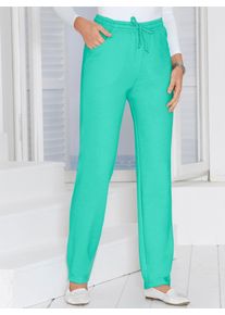 Classic Basics Damen Jerseyhose, grün, Gr. 26, unifarben, 100% Baumwolle, Hosen