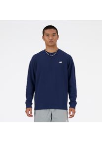 New Balance Herren Sweatshirt "Sport Essentials French Terry Crew", blau, sportlich, Gr. L, Obermaterial: 60% Baumwolle, 40% Polyester, Sweatshirts