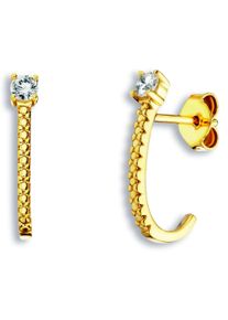 ONE ELEMENT Damen Paar Ohrhänger "Zirkonia Ohrringe Ohrstecker aus 333 Gelbgold", Damen,mit Zirkonia, Gelbgold 333, gold, Gelbgold 333, Ohrringe,