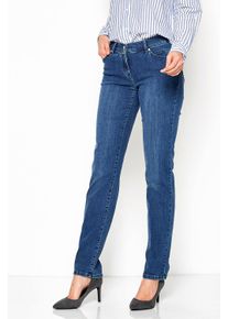 Toni Damen Straight-Jeans "Perfect Shape Straight", blau, casual, Gr. 48, Denim/Jeans, Obermaterial: 93% Baumwolle, 5% Polyester, 2% Elasthan, Jeans