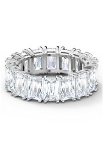 Swarovski Damen Fingerring "Matrix Baguette Vittore, 5572699, 5572689, 5562129, 5572686, 5572695", 50, Metall, silber, Metall, Fingerringe, mit