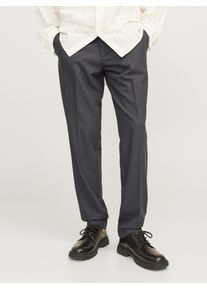 Jack & Jones JACK & JONES Herren Chinohose "JPSTACE LEO CHINO NOOS", blau, modisch, Gr. 30, meliert, Web, Obermaterial: 76% Polyester, 17% Viskose, 7% Elasthan,