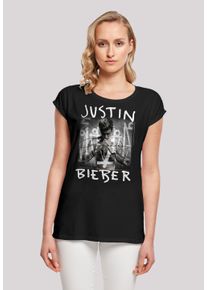F4NT4STIC Damen T-Shirt "Justin Bieber Purpose Album Cover", schwarz, casual, Gr. XXL, Obermaterial: 100% Baumwolle, Shirts, Premium Qualität, Musik,