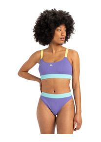 Quiksilver Damen Bikini-Hose "Hi Cut"dusted peri, Gr. XS, 92% Polyamid, 8% Elasthan, Badehosen