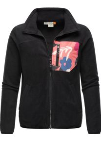 Ragwear Damen Sweatjacke "Appolo", schwarz, modisch, Gr. XXL, Fleece, Material: 100% Polyester, Sweatjacken, Modische Fleecejacke mit Stehkragen