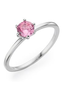 HECHTER PARIS Damen Fingerring "Schmuck Geschenk Silber 925 Damenring Solitär", 56, Silber 925 (Sterlingsilber), 1,3mm, bunt, Silber 925
