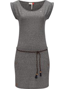 Ragwear Damen Shirtkleid "Tag", grau, casual, Gr. XL, 50% Polyester, 38% Baumwolle, 12% Viskose, Kleider, leichtes Jersey-Kleid in melierter Optik