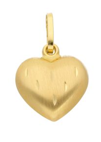 Adelia´s ADELIA ́S Damen Ketten-Anhänger "333 Gold Anhänger Herz", Gelbgold 333, gold, Gelbgold 333, Schmuckanhänger, Goldschmuck für Damen