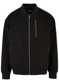 Urban Classics Herren Bomberjacke "Urban Classics Herren Bomber Blouson", schwarz, casual, Gr. M, unifarben, 100% Polyester, Jacken