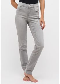 Angels Damen Straight-Jeans "CICI", grau, casual, Gr. 46, Web, Obermaterial: 89% Baumwolle, 8% Polyester, 3% Elasthan, Jeans, in Slim Fit-Passform
