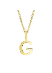 ONE ELEMENT Damen Ketten-Anhänger "Buchstabe G Buchstaben Anhänger aus 333 Gelbgold", G, Gelbgold 333, gold, Gelbgold 333, Schmuckanhänger, Damen