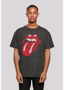 F4NT4STIC Herren T-Shirt "The Rolling Stones Zunge", schwarz, casual, Gr. M, Obermaterial: 100% Baumwolle, Shirts, Premium Qualität