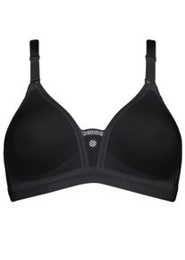Damen Sport-BH "Triaction Trophy N", triaction by Triumph, Gr. 75, schwarz, Single Jersey, Obermaterial: 53% Polyamid, 24% Baumwolle, 22% Elasthan