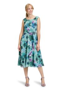 Vera Mont Damen Cocktailkleid "Vera Mont Cocktailkleid mit Print", grün, feminin, Gr. 40, Chiffon, Obermaterial: 100% Polyester. Futter: 95%