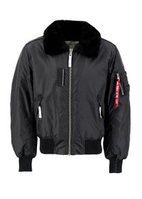 Herren Bomberjacke "Alpha Industries Men - Bomber Jackets Injector III", schwarz, Gr. S, Alpha Industries, Obermaterial: 100% Nylon, Futter: 100%