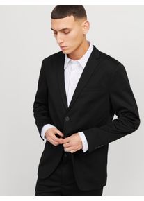 Jack & Jones JACK & JONES Herren Sakko "JPRJAXON JERSEY BLAZER NOOS", schwarz, modisch, Gr. 48, unifarben, Web, Obermaterial: 79% Polyester, 18% Viskose, 3%