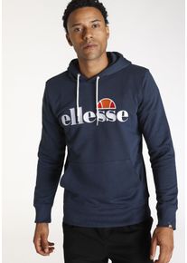 Ellesse Herren Hoodie "Ferrer Hoody", blau, sportlich, Gr. XS, bedruckt, Sweatware, Obermaterial: 80% Baumwolle, 20% Polyester, Sweatshirts
