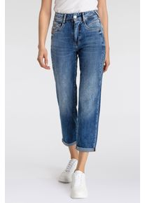 Herrlicher Damen 5-Pocket-Jeans "Gila HI Tap Recycled Denim Light", grau, casual, Gr. 25, unifarben, Denim/Jeans, Obermaterial: 98% Baumwolle, 2%