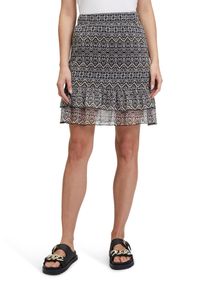 Cartoon Damen Minirock "Cartoon Stufenrock mit Gummizug", schwarz, feminin, Gr. 34, Obermaterial: 100% Polyester. Futter: 100% Polyester., Röcke,