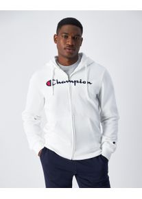 Champion Herren Kapuzensweatjacke "Hooded Full Zip Sweatshirt", weiß, sportlich, Gr. XXL, unifarben, Sweatware, Obermaterial: 70% Baumwolle, 30%