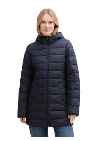 Tom Tailor Damen Steppmantel, blau, casual, Gr. XS, unifarben, Steppware, Obermaterial: 100% Polyester. Futter: 100% Polyester, Mäntel, mit Kapuze